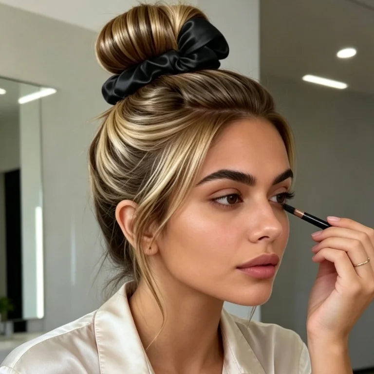 CurlSculpt™ Satin Heatless Curling Scrunchie & Hair Tie