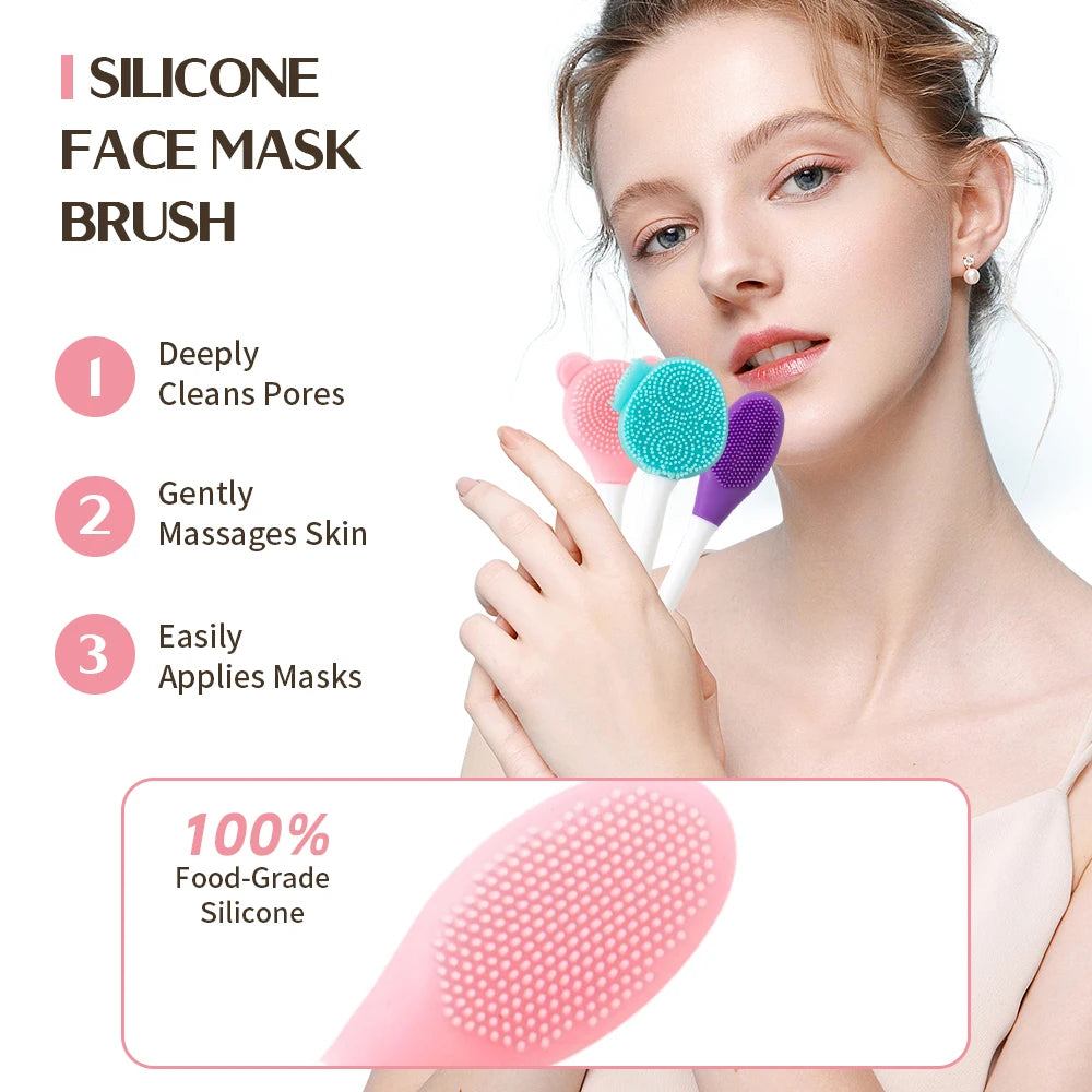 DualGlow™ 2-in-1 Silicone Facial Cleanser & Mask Tool