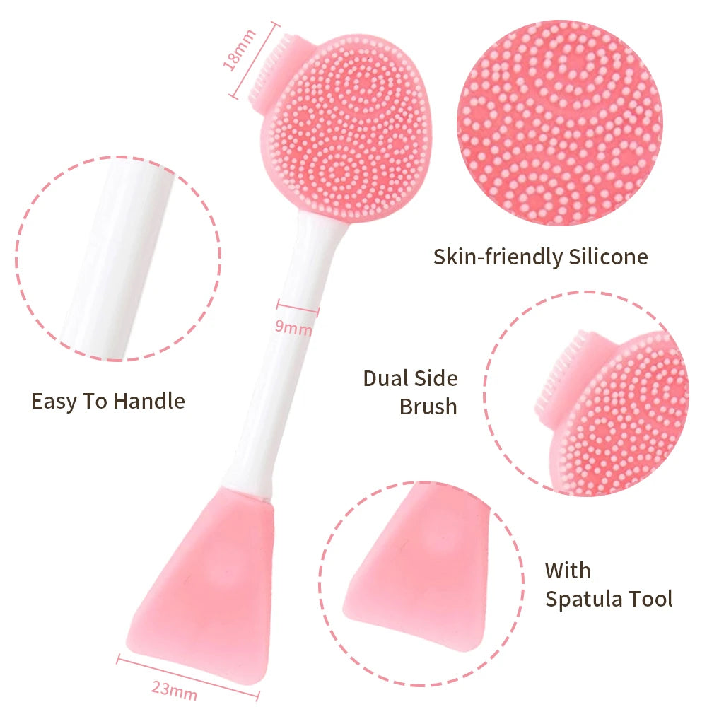 DualGlow™ 2-in-1 Silicone Facial Cleanser & Mask Tool