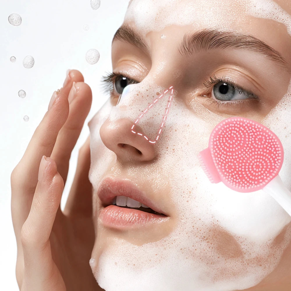 DualGlow™ 2-in-1 Silicone Facial Cleanser & Mask Tool