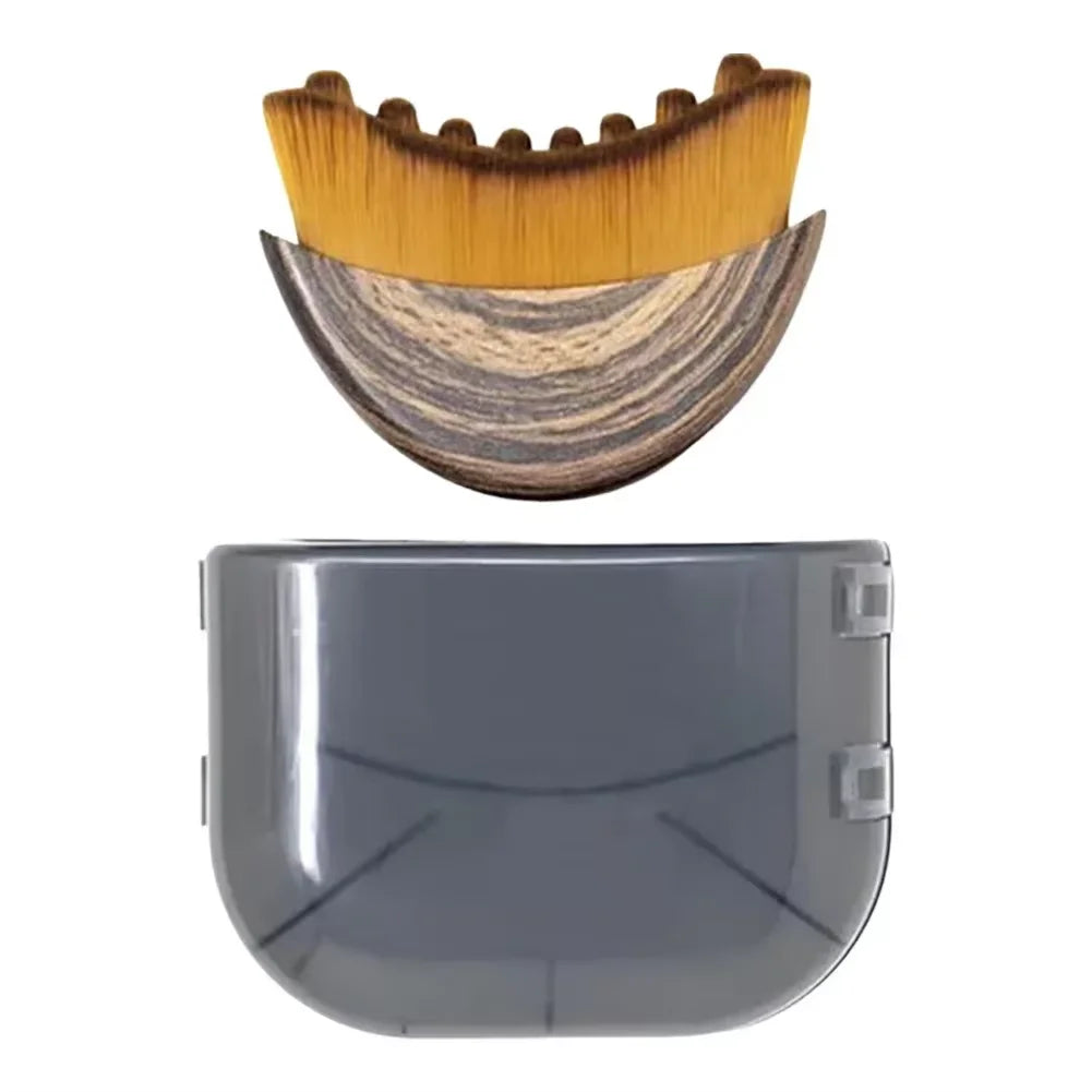 Soft Bristle Contoured Dry Facial Brush Home Spa Massage Tool For Facial Cleansing And Gentle Skin Exfoliation