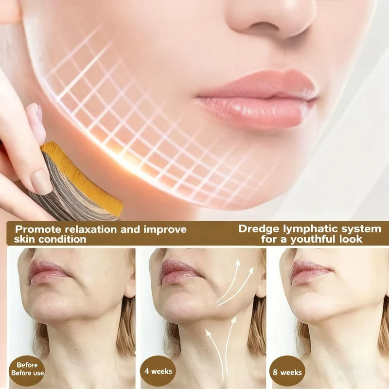 Soft Bristle Contoured Dry Facial Brush Home Spa Massage Tool For Facial Cleansing And Gentle Skin Exfoliation