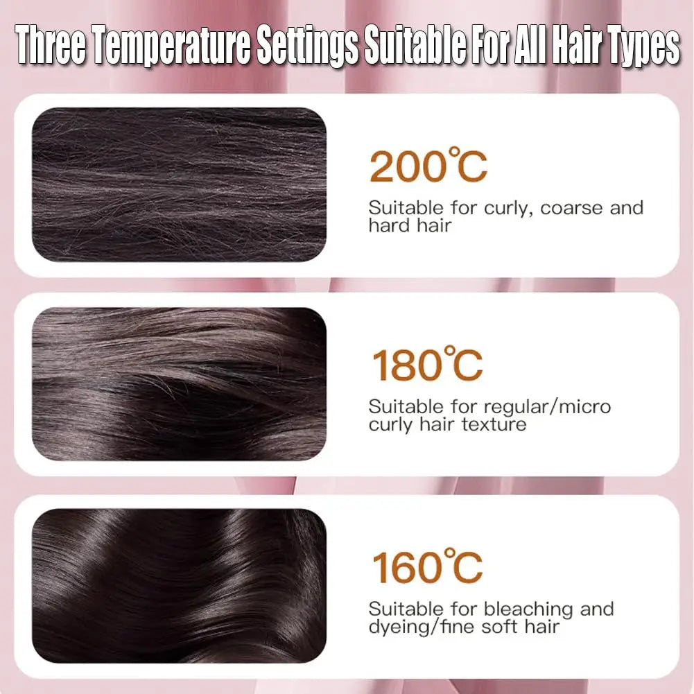 Multifunctional Portable Mini Wireless Hair Straightener Brush USB Rechargeable Straightening Comb Household Gentle Hair Care Styling Accessory
